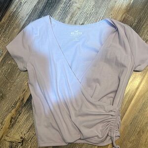 Purple hollister baby tee
